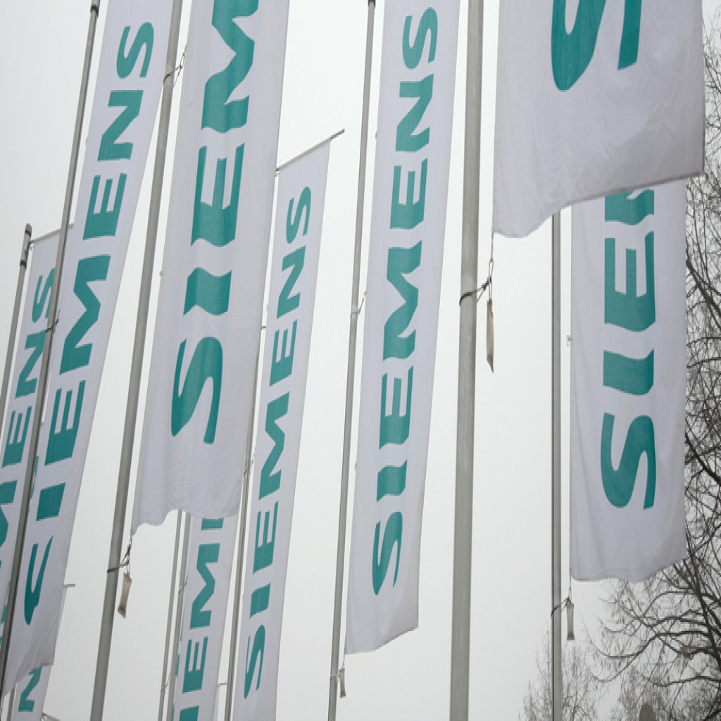 Siemens Logo Fahnen