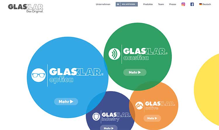 GLASKLAR Website